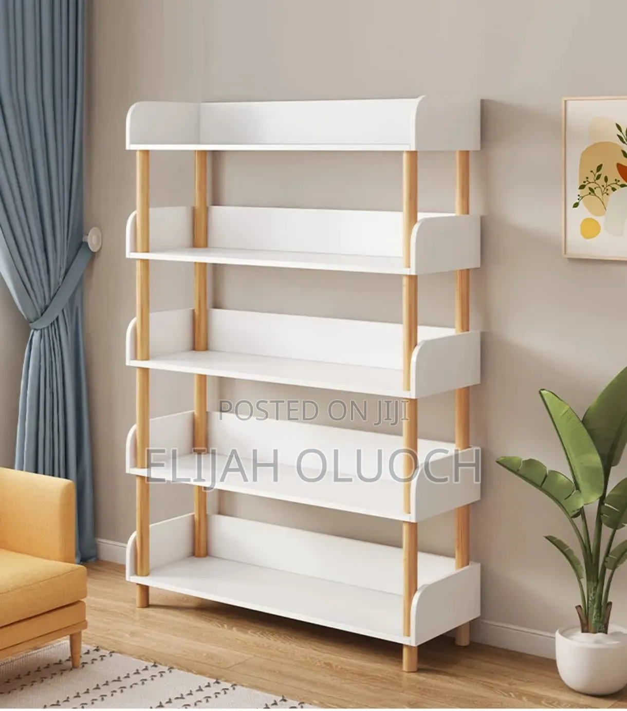 Multi Purpose Wooden Shelf Ideal for Shelving Books 5 Layers