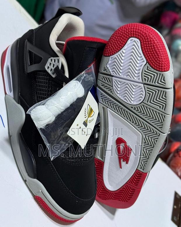 Nike Air Jordan 4 Retro 'Bred Reimagined' Size 38-45