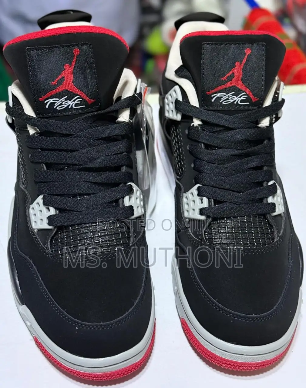 Nike Air Jordan 4 Retro 'Bred Reimagined' Size 38-45