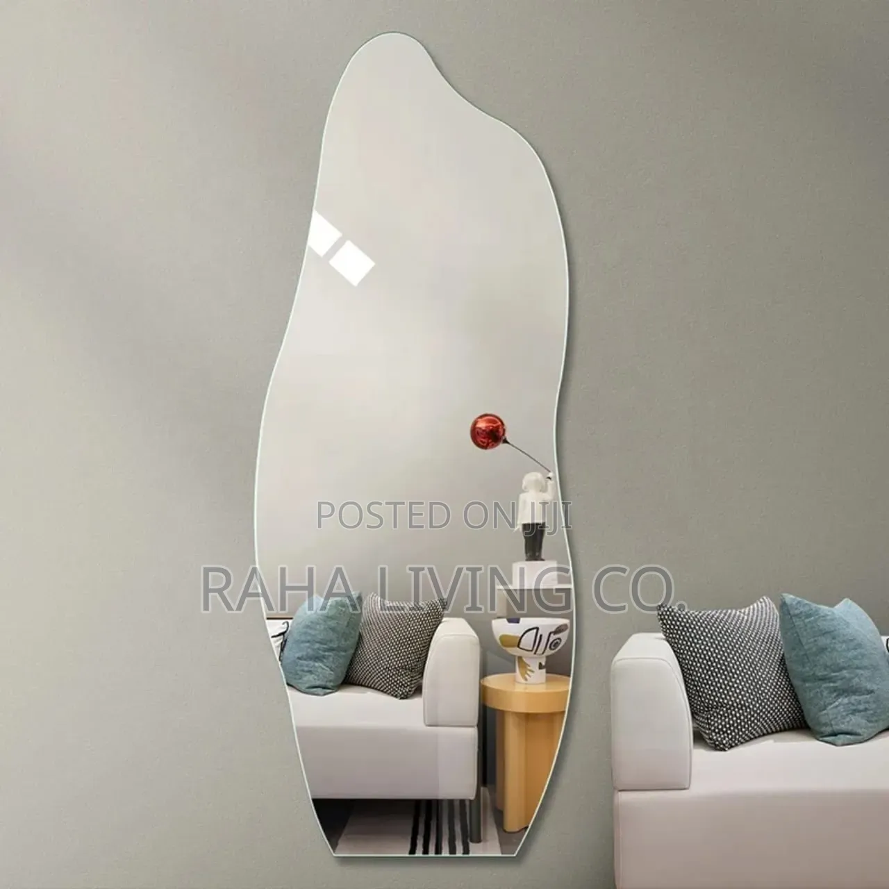 Unbreakable Acrylic Self Adhesive Dolphin Mirror | 120x40cm