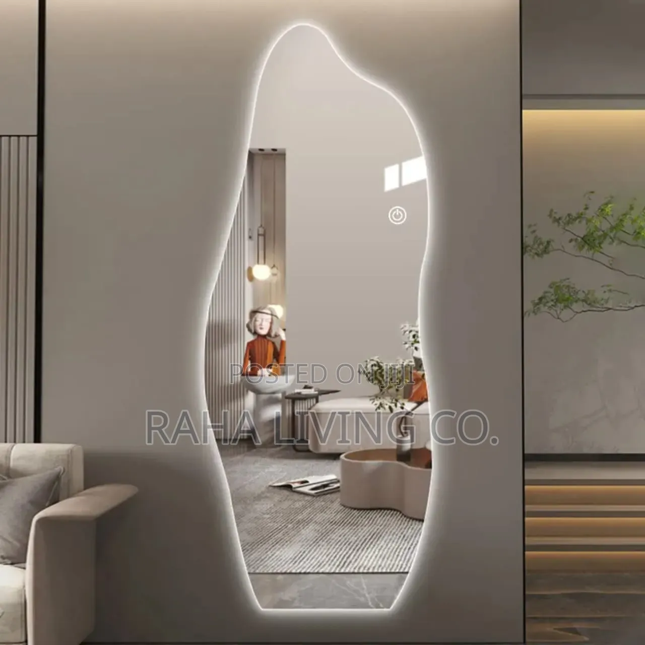 Unbreakable Acrylic Self Adhesive Dolphin Mirror | 120x40cm