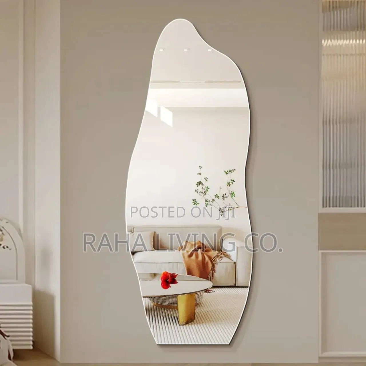 Unbreakable Acrylic Self Adhesive Dolphin Mirror | 120x40cm