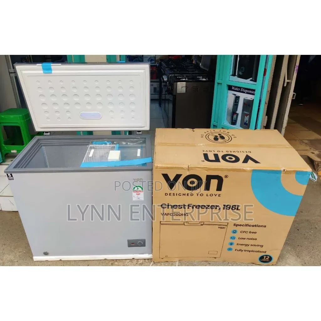 *Von Chest Freezer 198litres