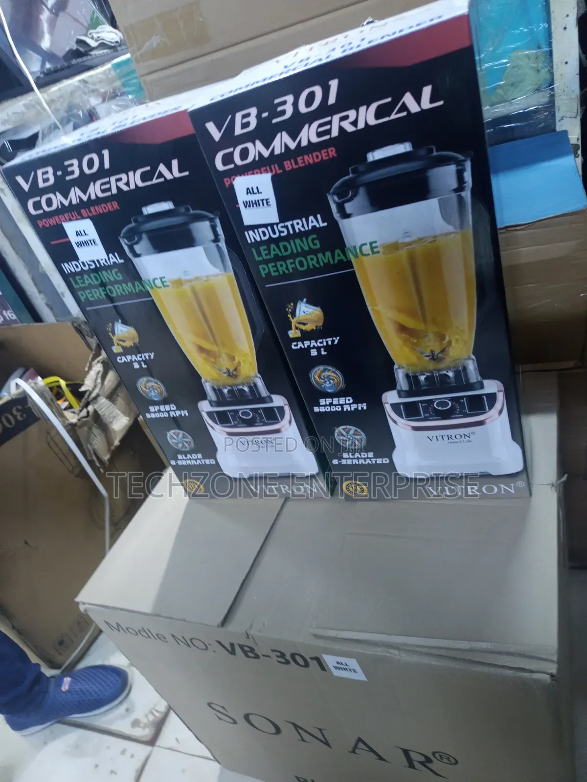 5 Litres Vitron Commercial Blender With 5 Blades 