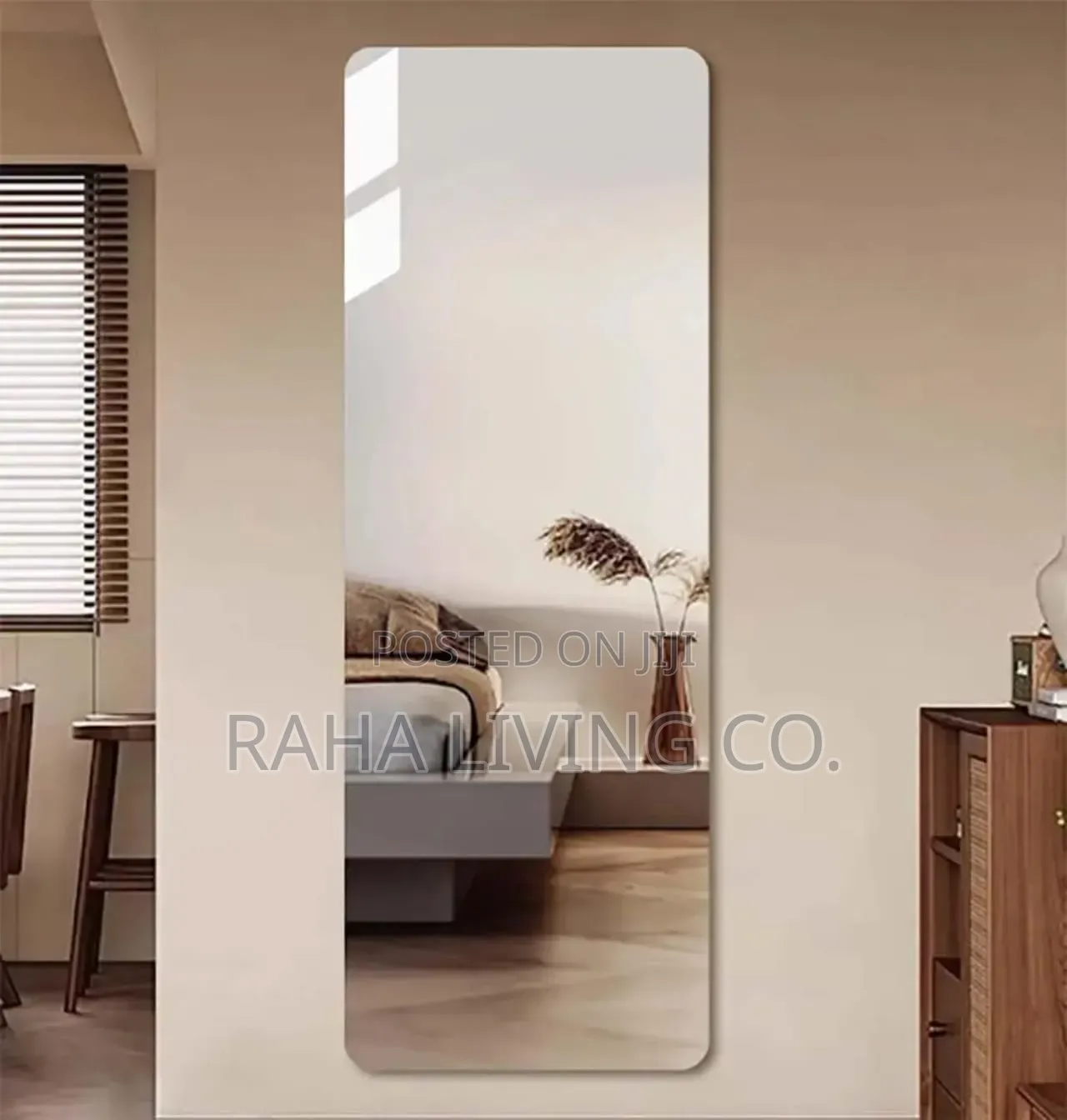 Unbreakable Acrylic Self Adhesive Rectangle Mirror | 120x40cm