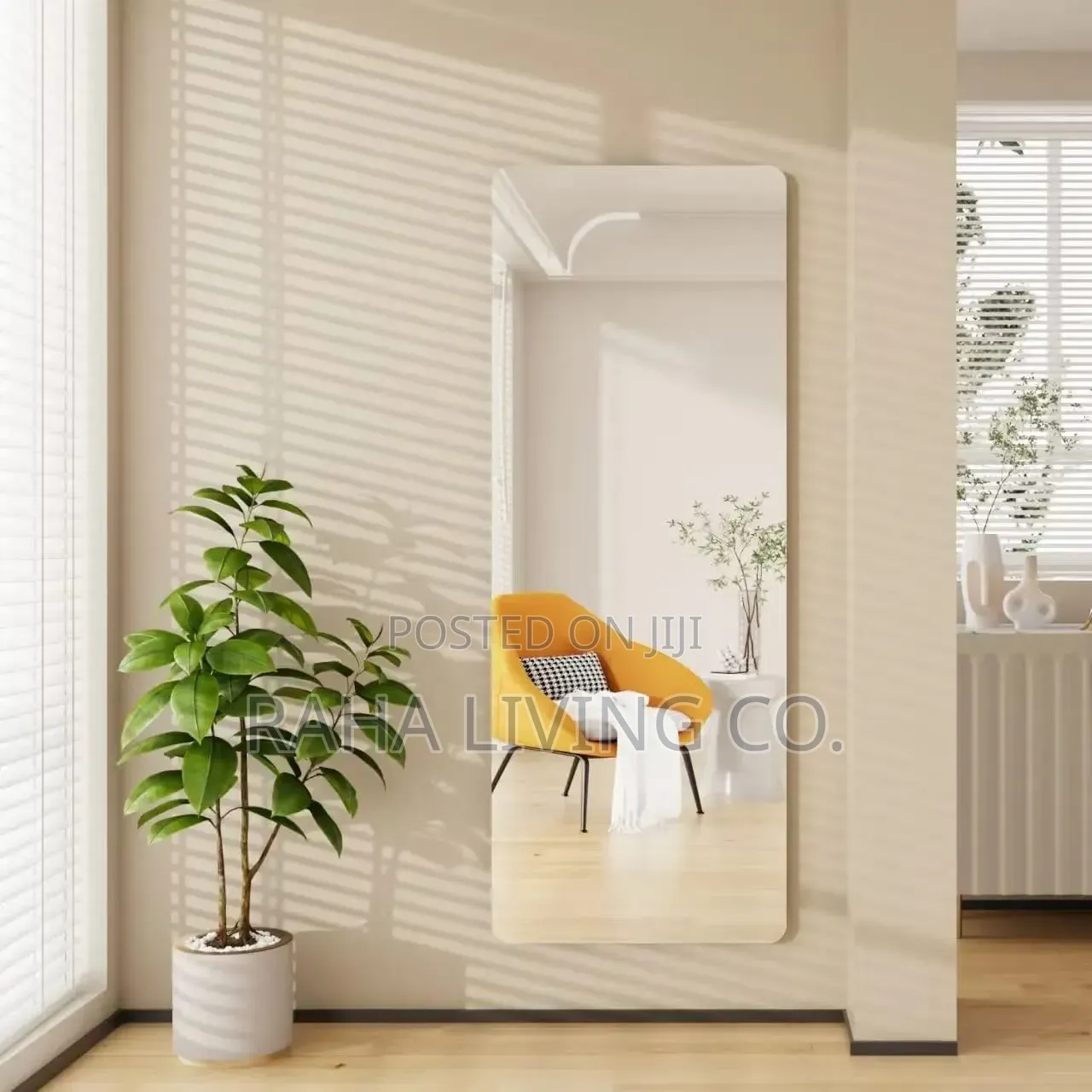 Unbreakable Acrylic Self Adhesive Rectangle Mirror | 120x40cm