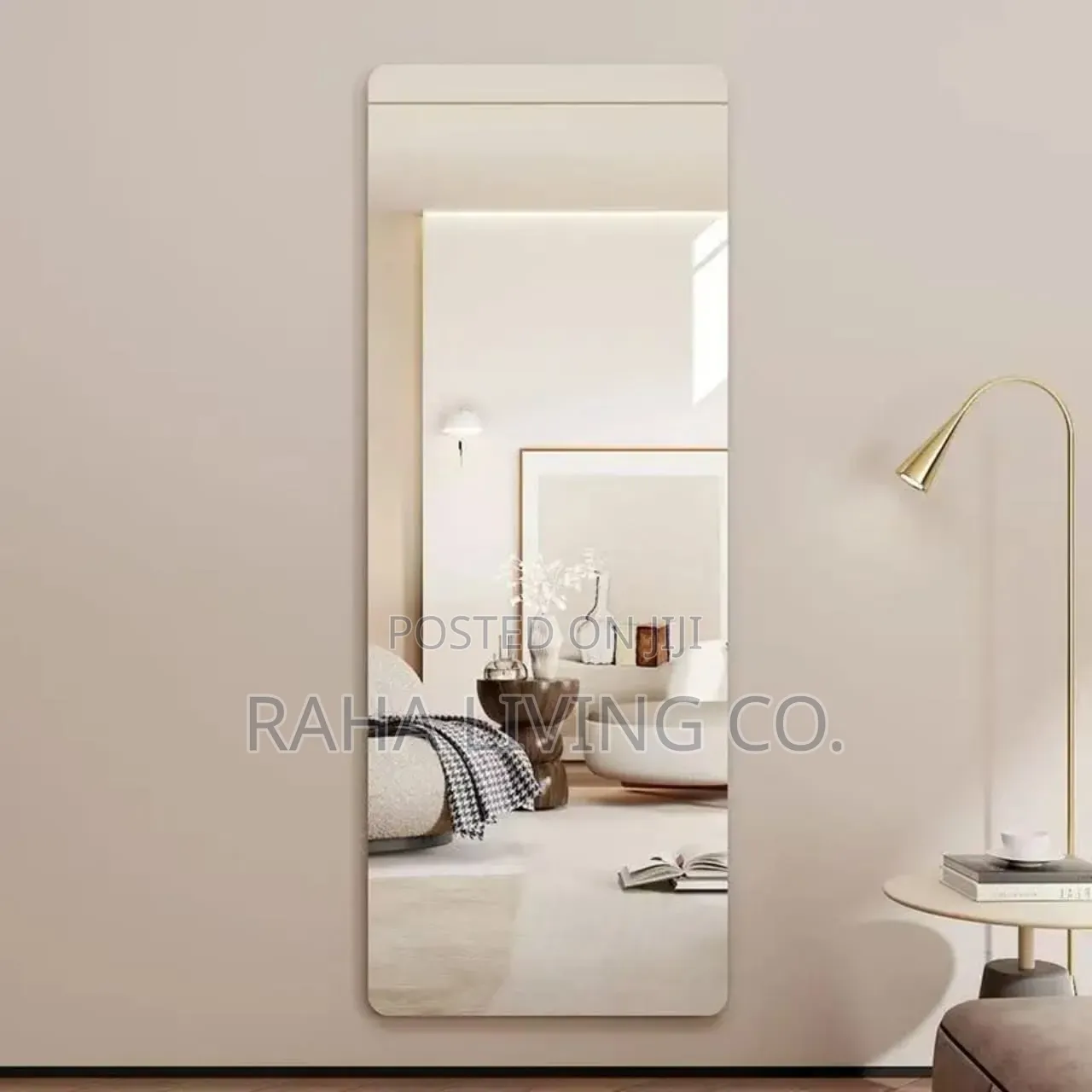Unbreakable Acrylic Self Adhesive Rectangle Mirror | 120x40cm