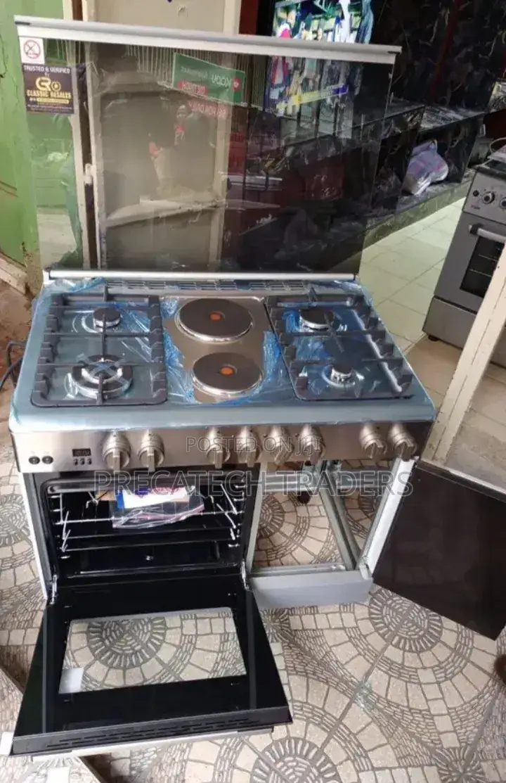 Haier 60×90 Standing Cooker – 4 Gas + 2 Electric