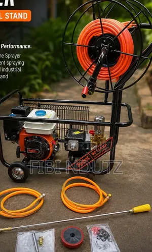 Benford Gasoline Sprayer With Pipe and Reel Pipe