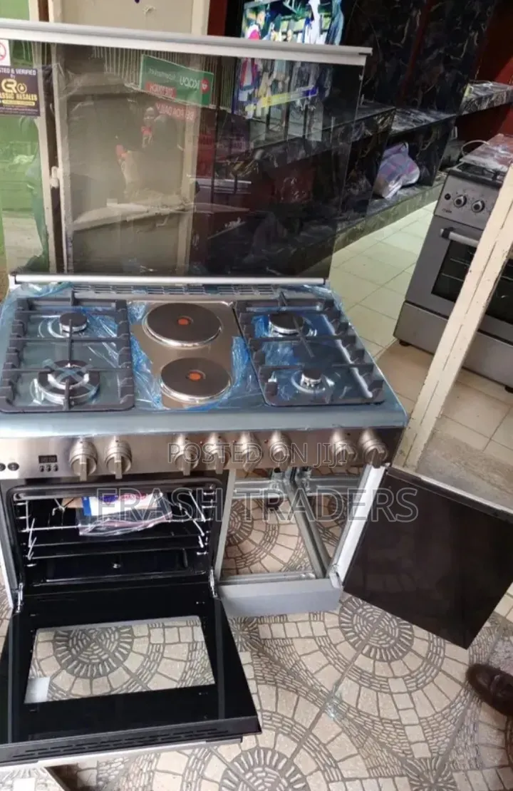 Haier 4+2 Standing Cooker 60×90 With Oven Safety Sensor