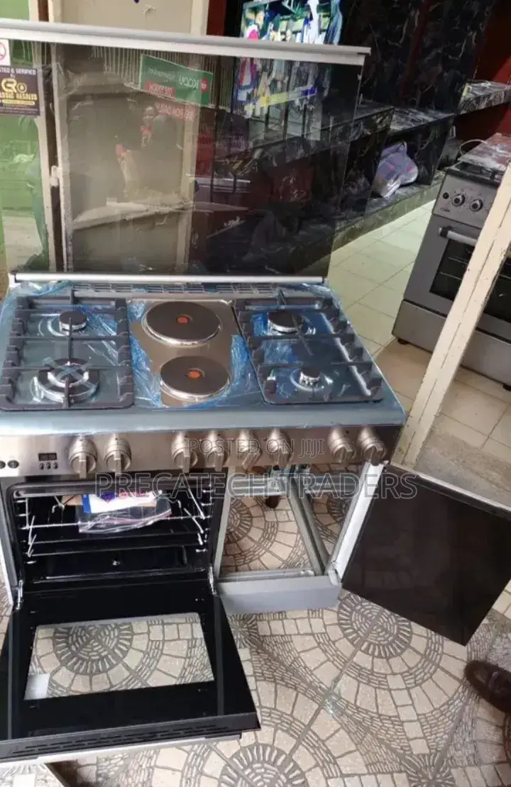 Haier 4+2 Standing Cooker 60×90 With Oven Safety Sensor