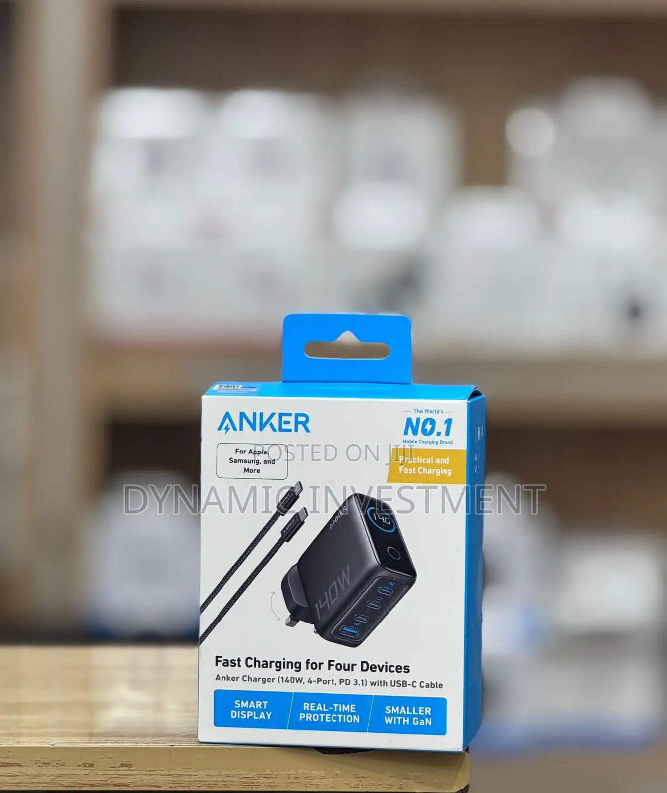 Anker 140w Usb C Gan Phone Charger Advanced Gan for Macbook and Laptop