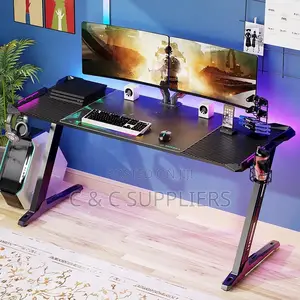 Black Ergonomic Gaming Desk-120cm
