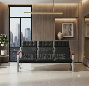 Office Sofa; Leather Five Seaters Executive Office Meetings Sofa Sets