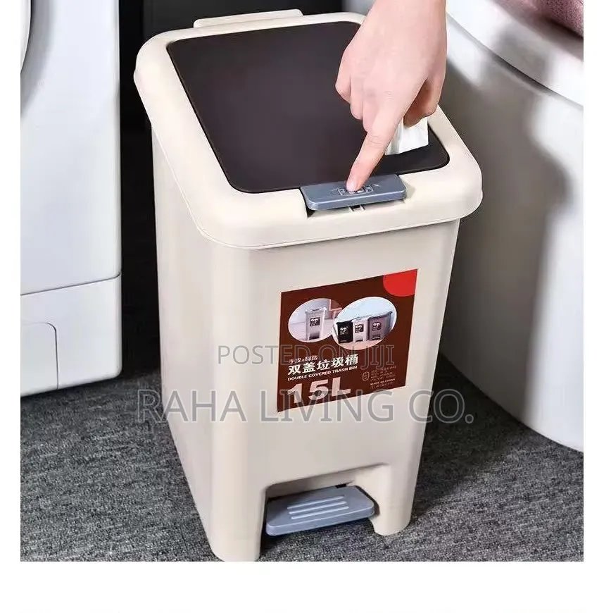 Modern Dual Open Pedal Dustbin | 10l to 30l | 4 Sizes