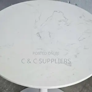 Round Marble Top Dining Table-Tulip