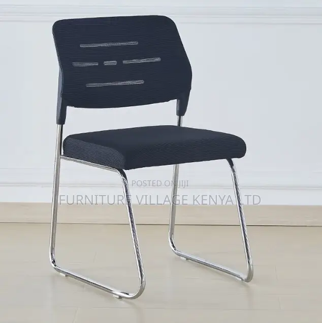 Modern Black Mesh Waiting Seat for Office