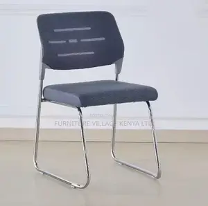 Modern Black Mesh Waiting Seat for Office