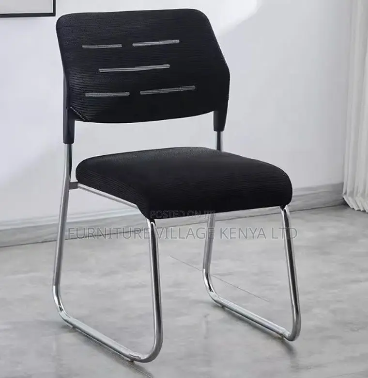 Modern Black Mesh Waiting Seat for Office