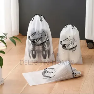 Drawstring Pocket Waterproof Travel Shoe Bag_tr