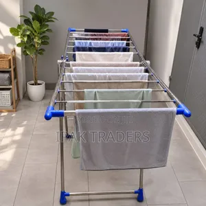 *Heavy Duty Big Size Portable Stainless Steel Cloth Drying Rack