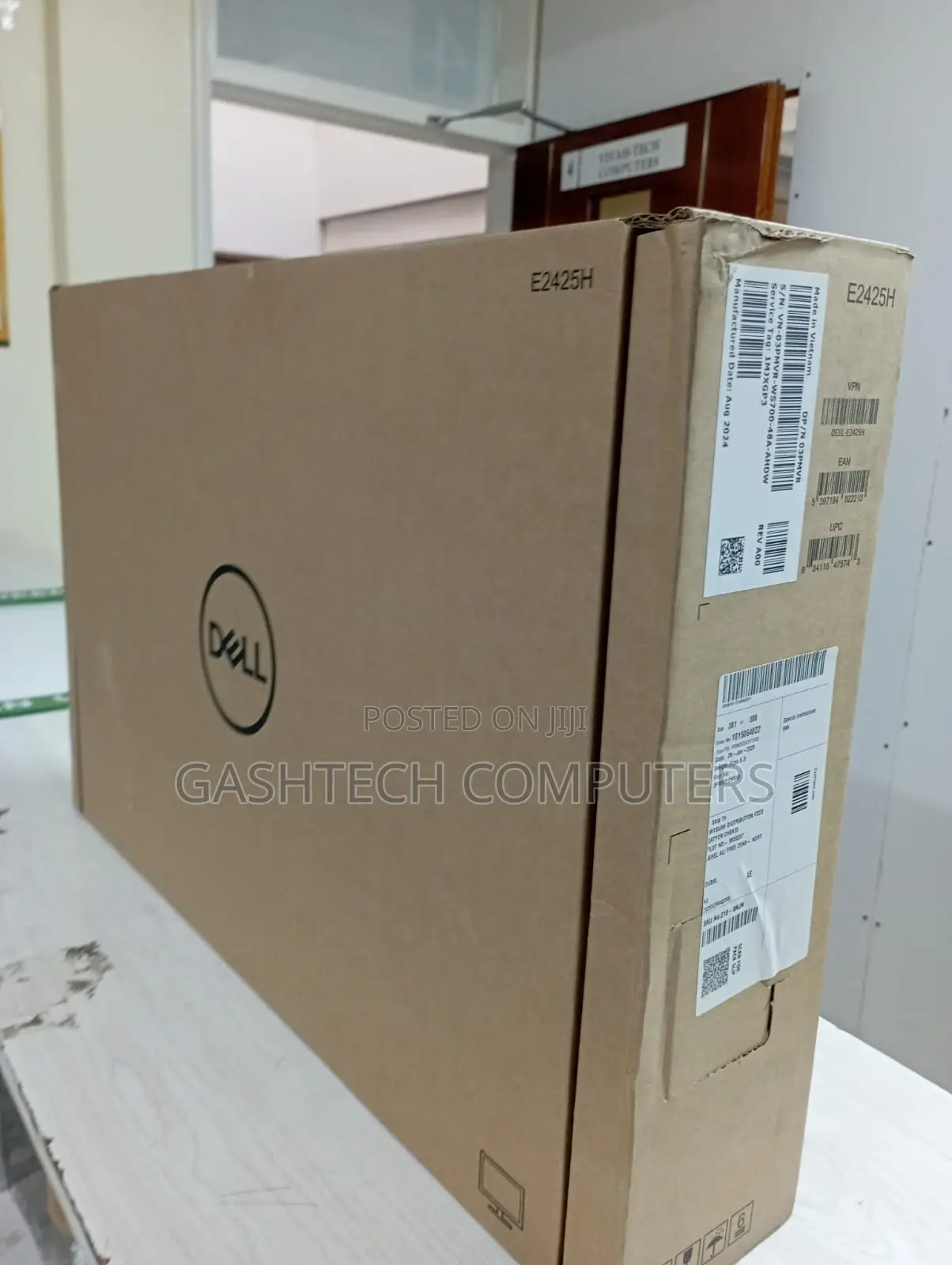 Dell E2425h 23.8" FHD Monitor, Black Color, Connectivity
