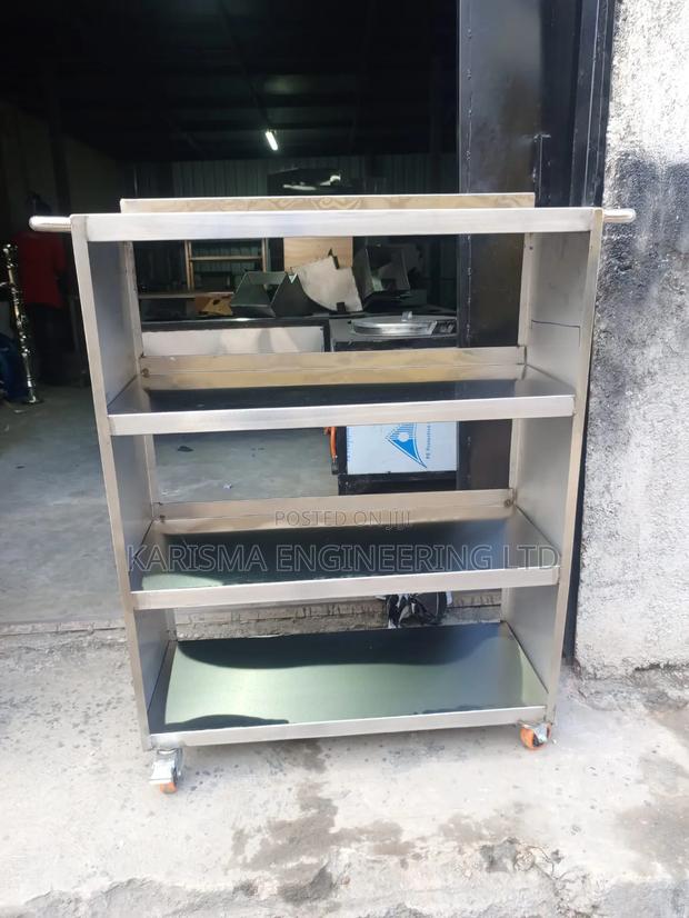 Stainless Steel Four-tier Kitchen Rack - main view