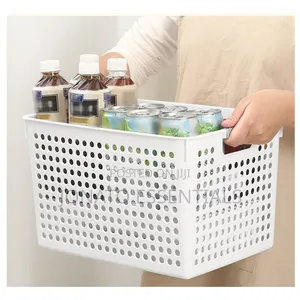 Plastic Storage Baskets Wardrobe Kitchen Organizer Bins