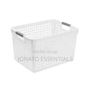 Plastic Storage Baskets Wardrobe Kitchen Organizer Bins