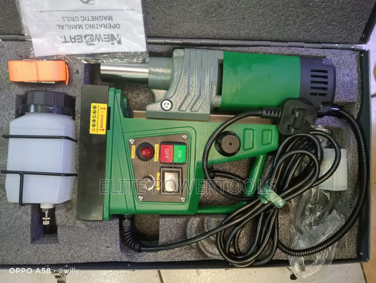 Magnetic Drill Machine 1400w Industrial Mag Drill With Carry Case
