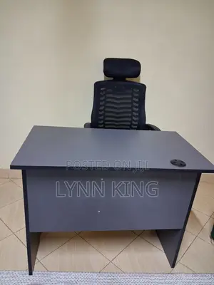 Headrest Office Chair and 1.2 Meters Furnished Study Table