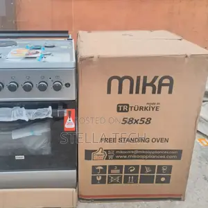 Silver Mika Standing Cooker 58 X 58 3 Gas
