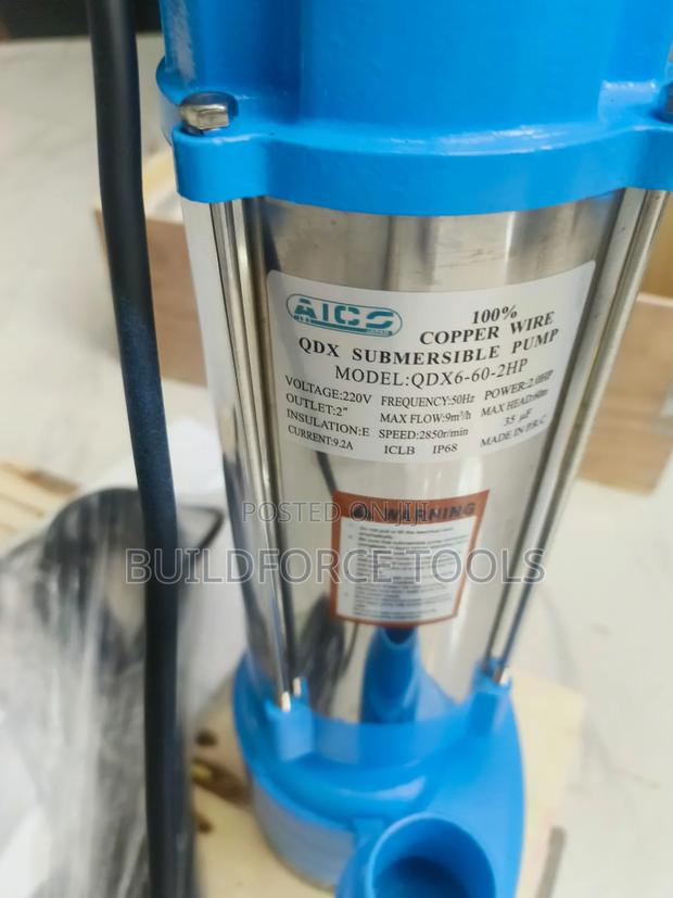 Aico Qdx6 - 60- 2hp Submersible Water Pump