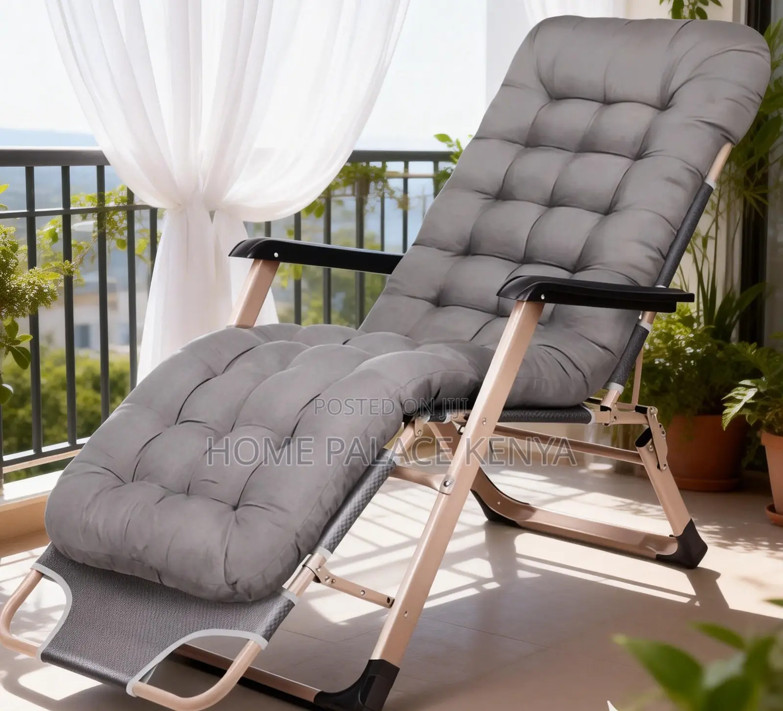 Foldable Chair: Reclining Moon Chair Folding Lounger