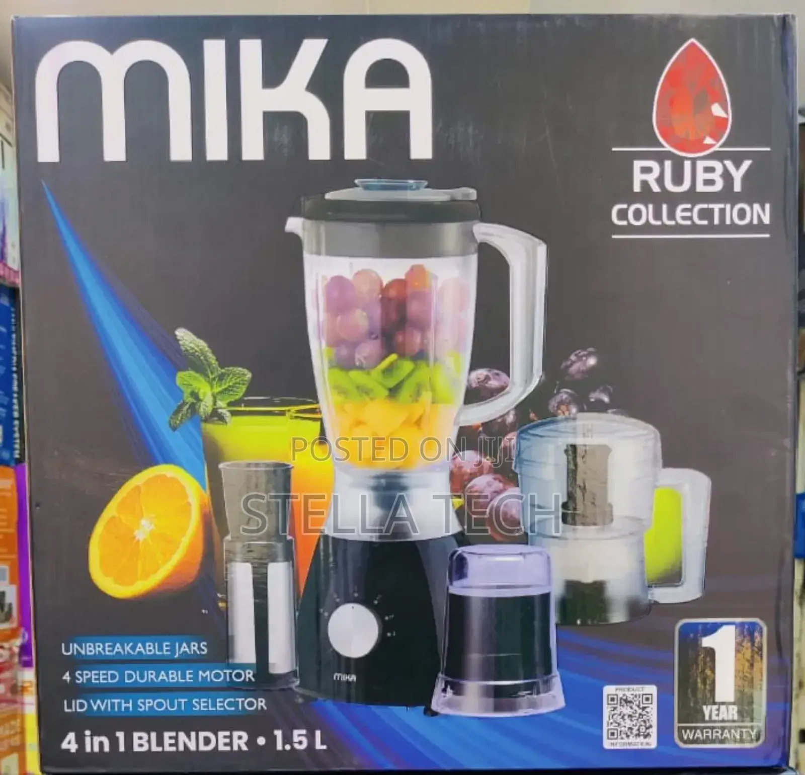 Mika Series Mika Blender, 1.5l, 4 in 1