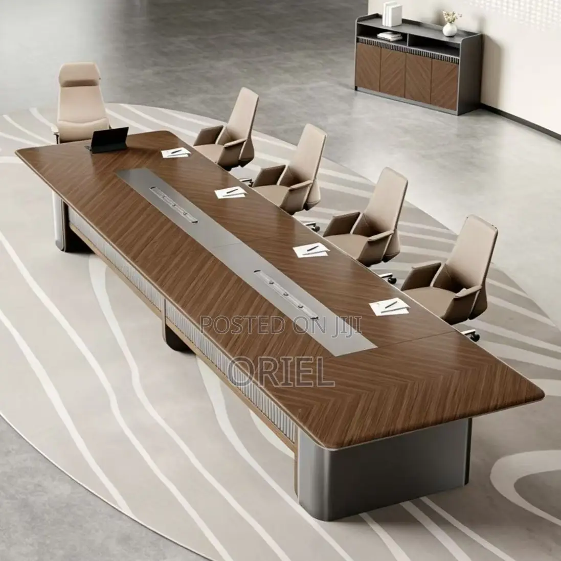 Office Boardroom Table : 3.8m Large Conference Office Table