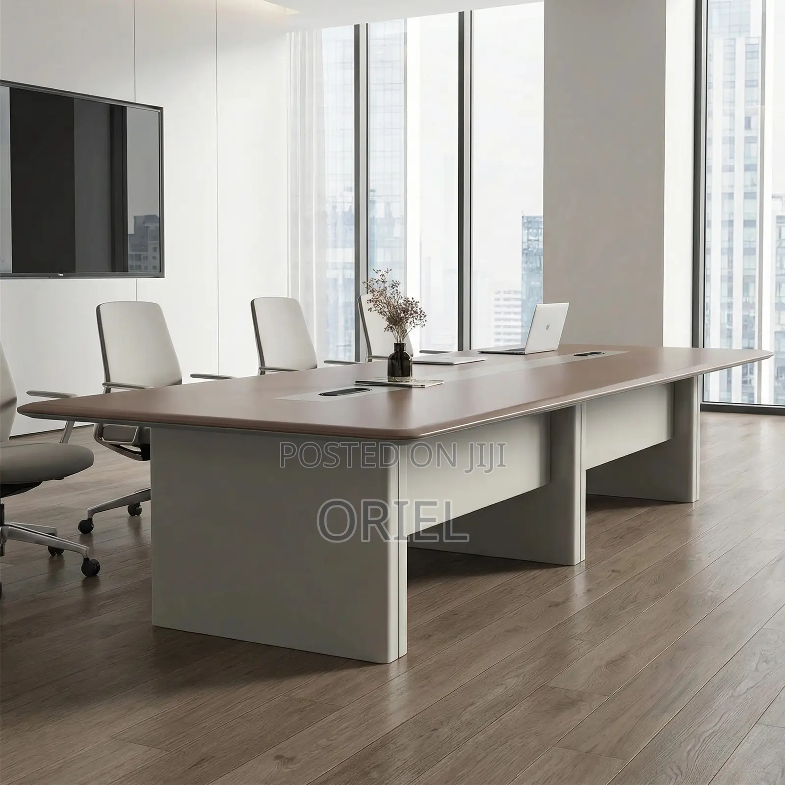 Office Boardroom Table : 3.8m Large Conference Office Table