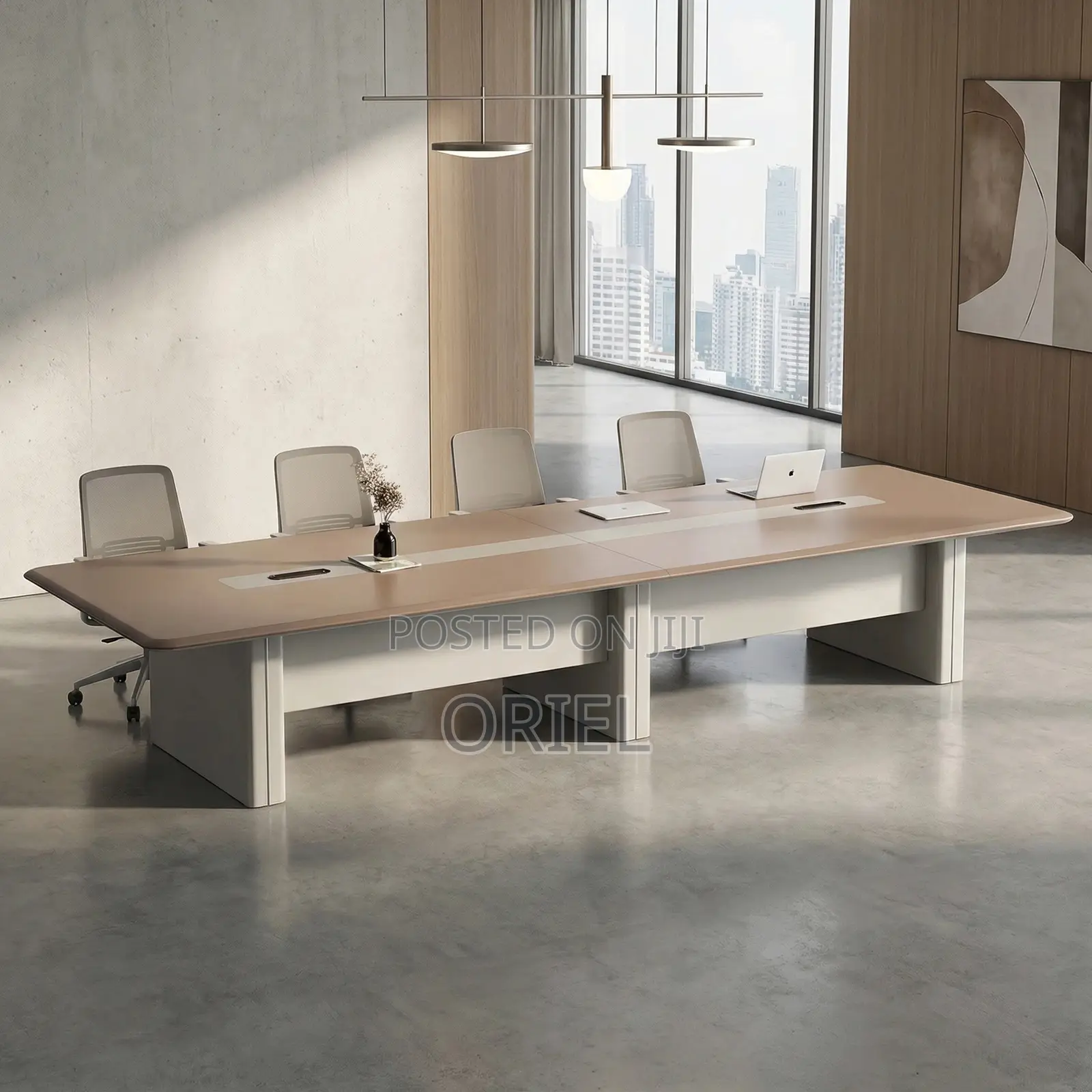 Office Boardroom Table : 3.8m Large Conference Office Table