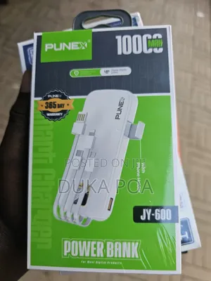Punex White Powerbank 10,000 Mah White Powerbank Brandable