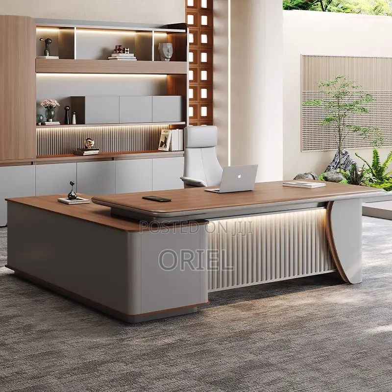 Office Desk : 220cm Executive L-Shaped Desk