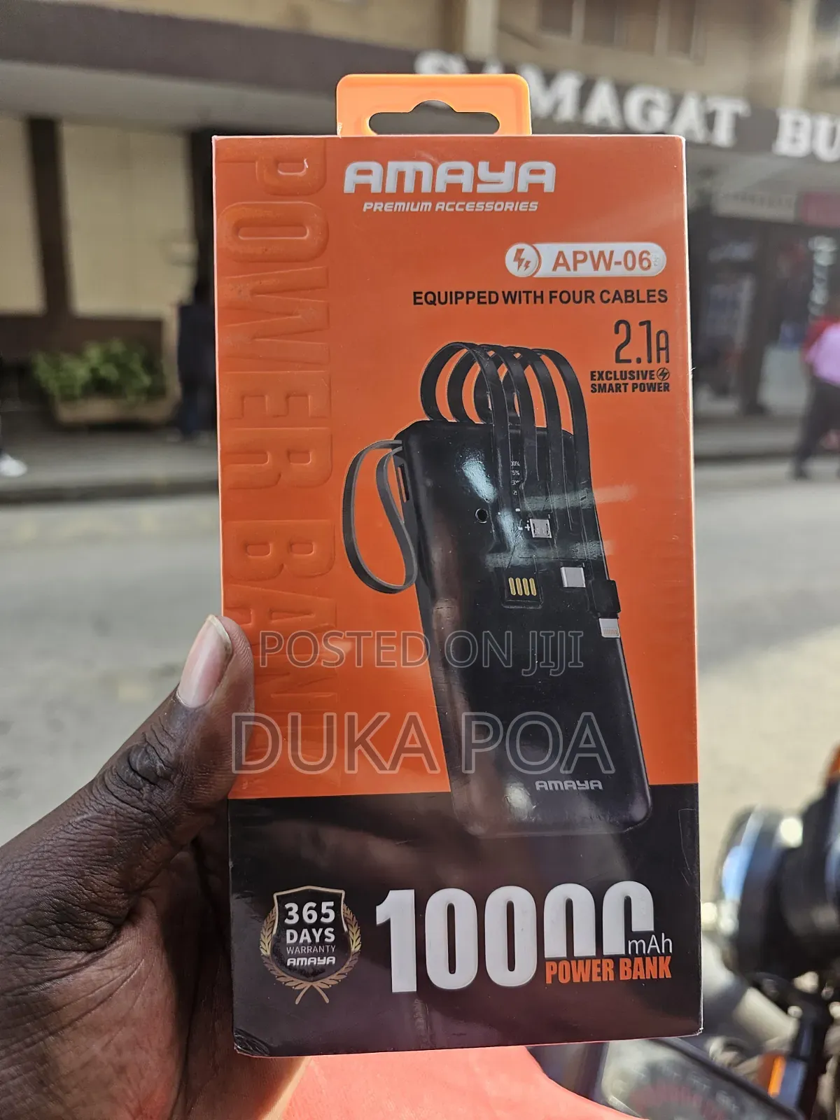 Amaya 10,000mah Powerbank With Cables