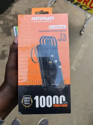 Amaya 10,000mah Powerbank With Cables