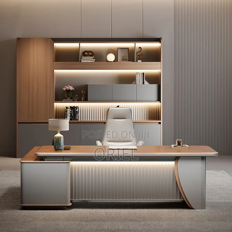 Office Desk : 220cm Executive L-Shaped Desk