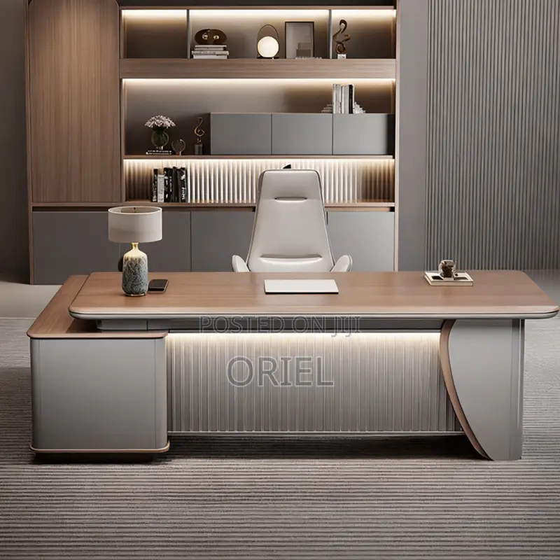 Office Desk : 220cm Executive L-Shaped Desk
