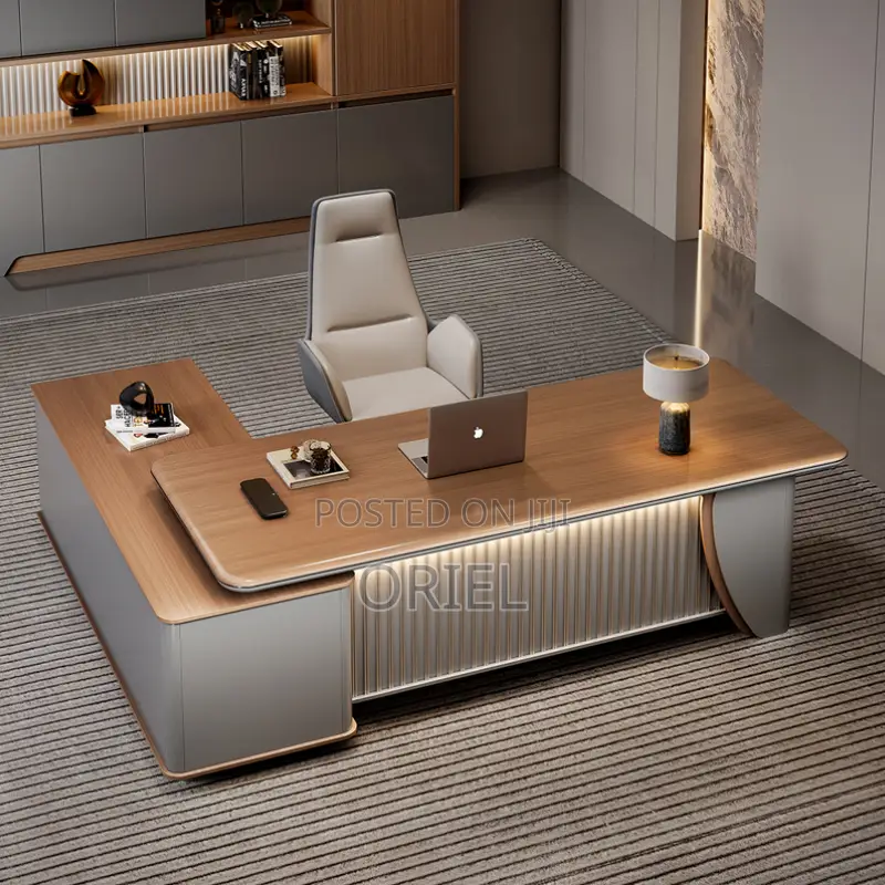 Office Desk : 220cm Executive L-Shaped Desk