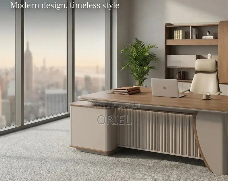 Office Desk : 220cm Executive L-Shaped Desk