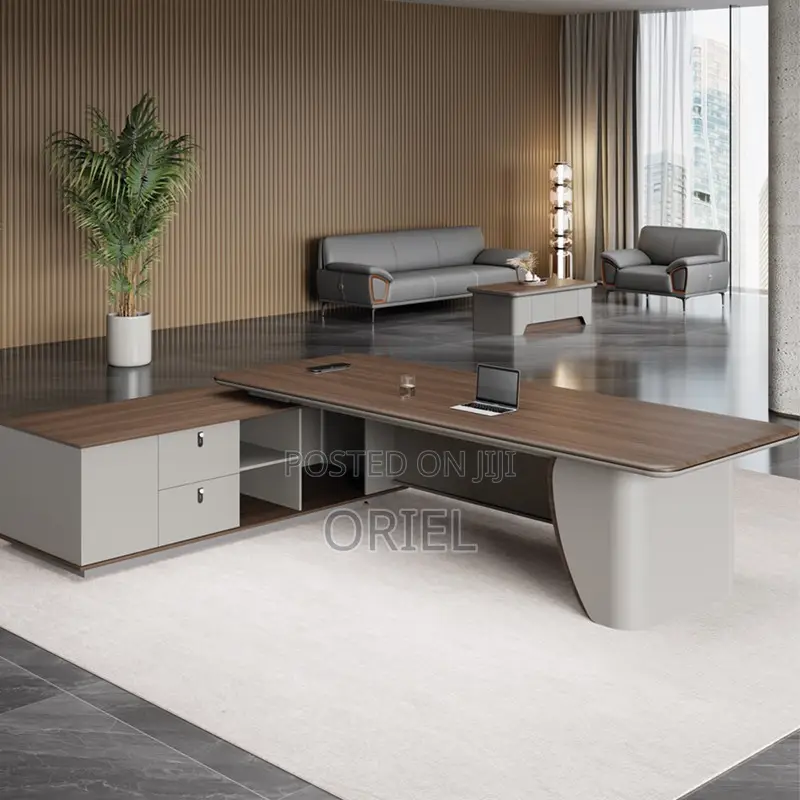 Office Desk : 220cm Executive L-Shaped Desk