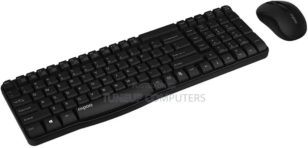 Rapoo Wireless Keyboard Mouse X1800s - Black