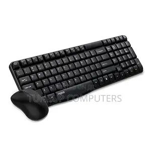 Rapoo Wireless Keyboard Mouse X1800s - Black