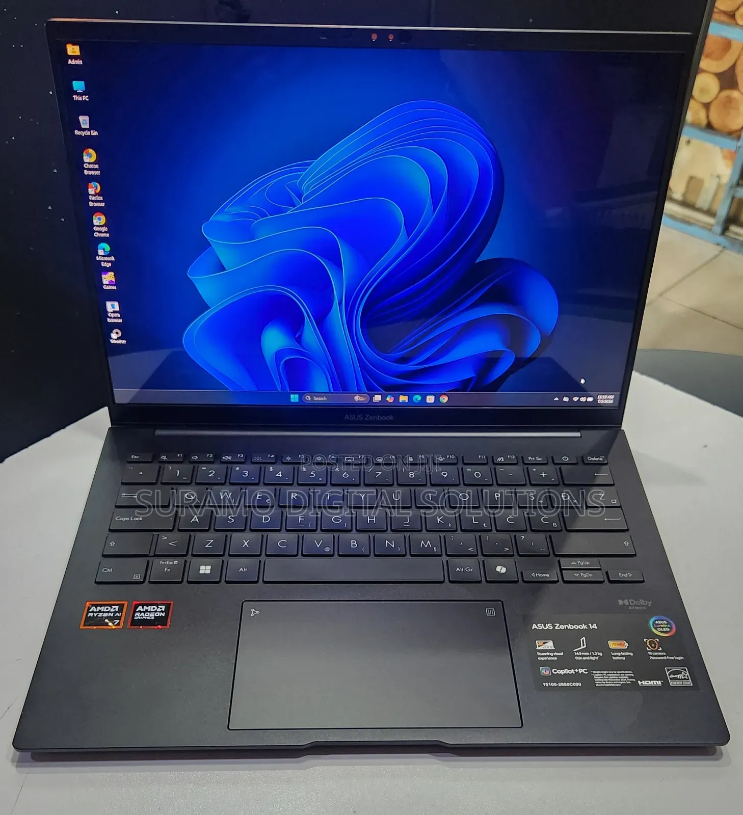 Laptop Asus Zenbook 14 OLED 32GB AMD Ryzen 7 SSD 1T